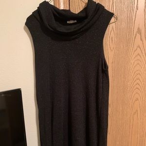 Black knit dress